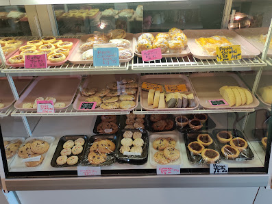 Cookies, pastries and other treats in the bakery display case